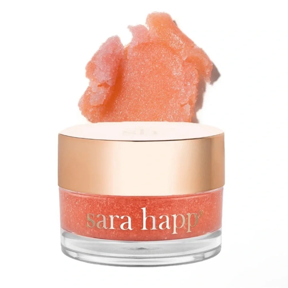 Sara Happ Sparkling Peach Lip Scrub new in box sealed